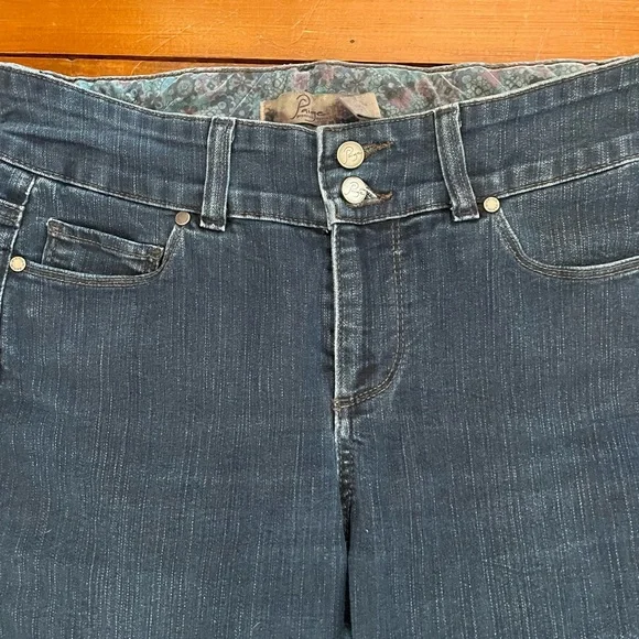 Paige Hidden Hills 2000s Dark Wash Mid Rise Bootcut Jeans - Picture 3 of 11